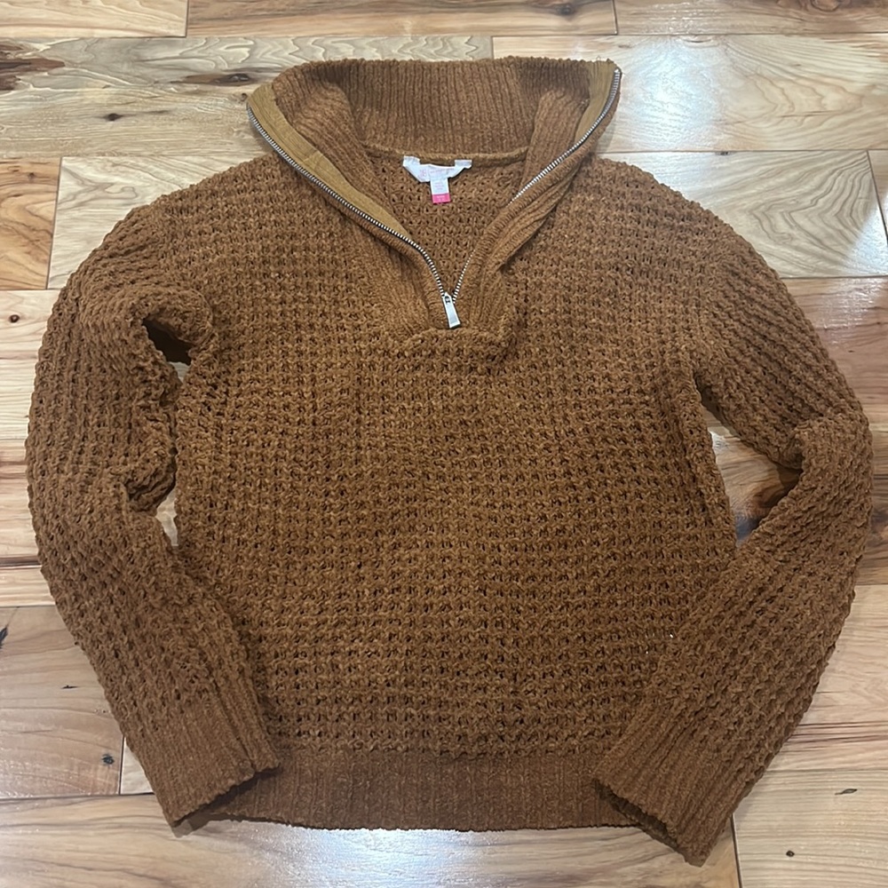 Half Zip Knit Sweater NWOT